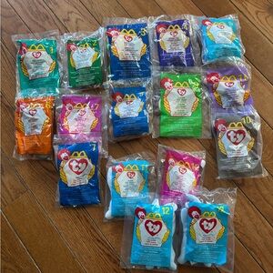 McDonald's TY Teenie Beanie Babies Set with Vibrant Colors